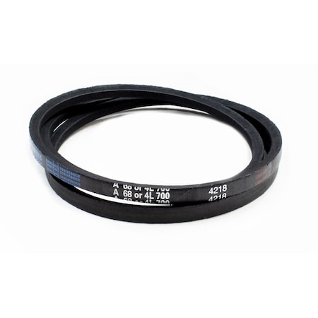 D&D A68/4L700 Classical V-Belt, 70 in Outside Length, 1/2 in Top Width, 1 Ribs A68/4L700